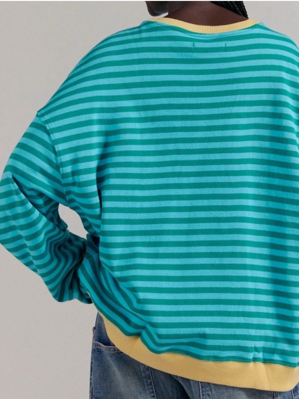 Free People We The Free | Classic Striped Oversized Crewneck | XS